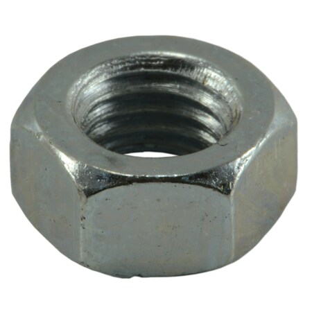 Midwest Fastener Hex Nut, M7-1.00, Steel, Class 8, Zinc Plated, 25 PK 73645